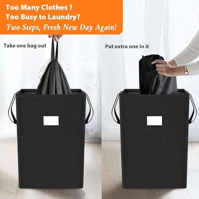 MCleanPin 225L Laundry Hamper Collapsible Laundry Basket - Image 3