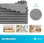 Orighty Grey Microfiber Cleaning Cloth, 150 Pack Highly Absorbent Cleaning - Image 2