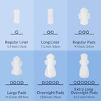 100% Organic Pads for Women 54ct, Ultra Thin Unscented Feminine Period-Pads - Image 7