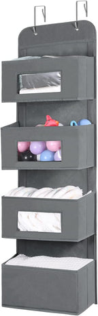 MAX Houser 4-Shelf Over The Door Hanging Organizer - Image 3