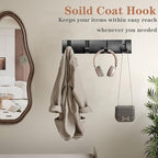 Folding Coat Hooks, Wall Mounted Coat Rack - Image 7