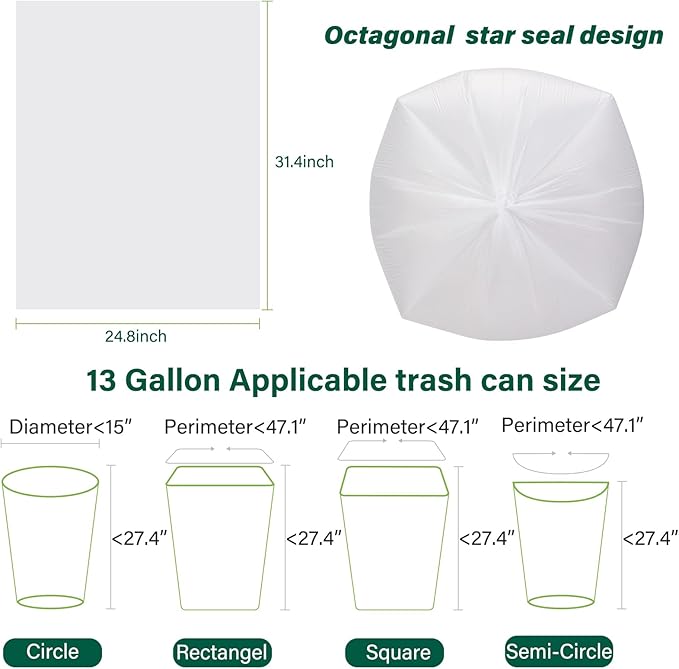 Inwaysin Ultra Thick & Strong Biodegradable Trash Bags - Image 6