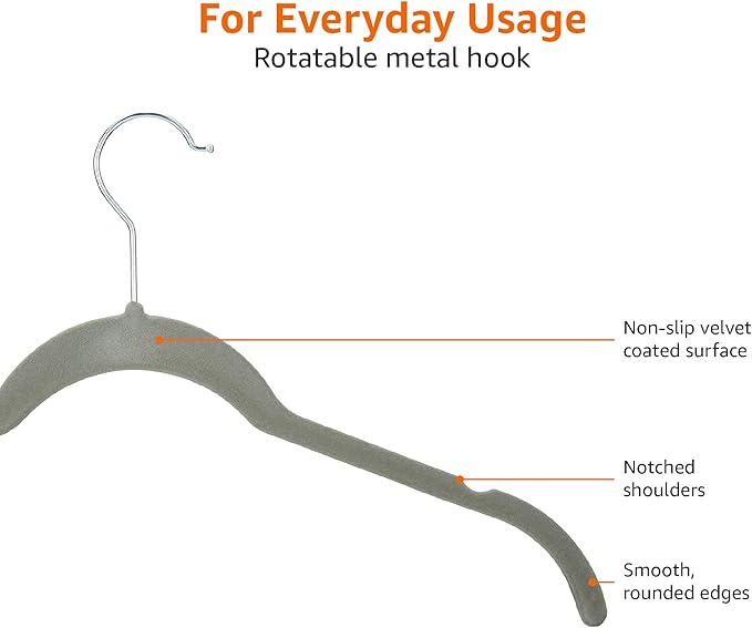 Amazon Basics Slim, Non-Slip Shirt Clothes Hangers - Image 5