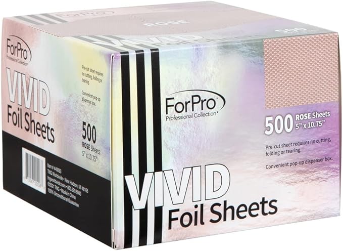 ForPro Professional Collection Vivid Rose Embossed Foil Sheets, Pop-Up Foil - Image 3