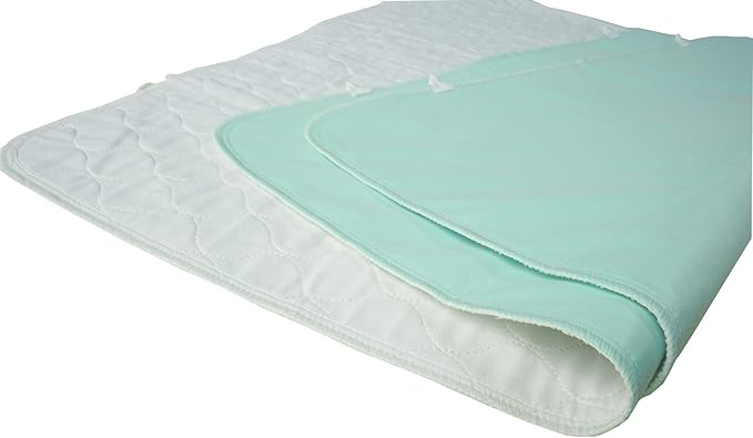 Pack of 2 Careboree Quilted Cotton Top Underpad 34"X52" Reusable Incontinence by Careboree