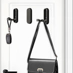 2PCS Folding Coat Hooks, Heavy Duty Wall Hooks Made of Zinc Alloy, Foldable - Image 2