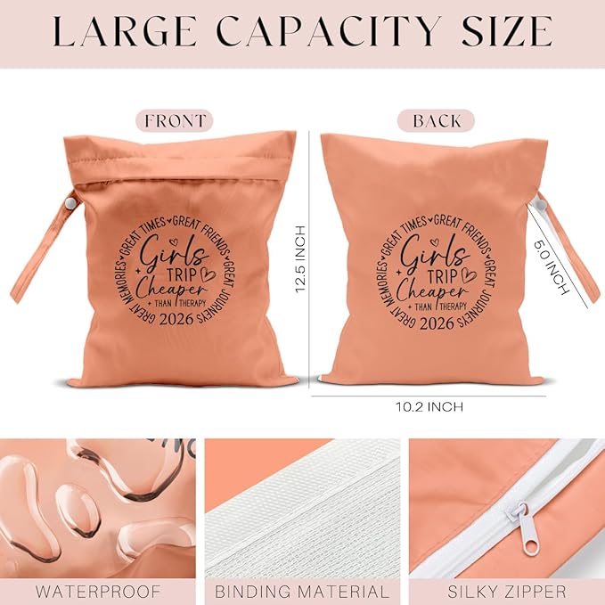 Girls Trip Gifts Wet Dry Bag, Beach Bag Wet Bag Favors, - Image 2