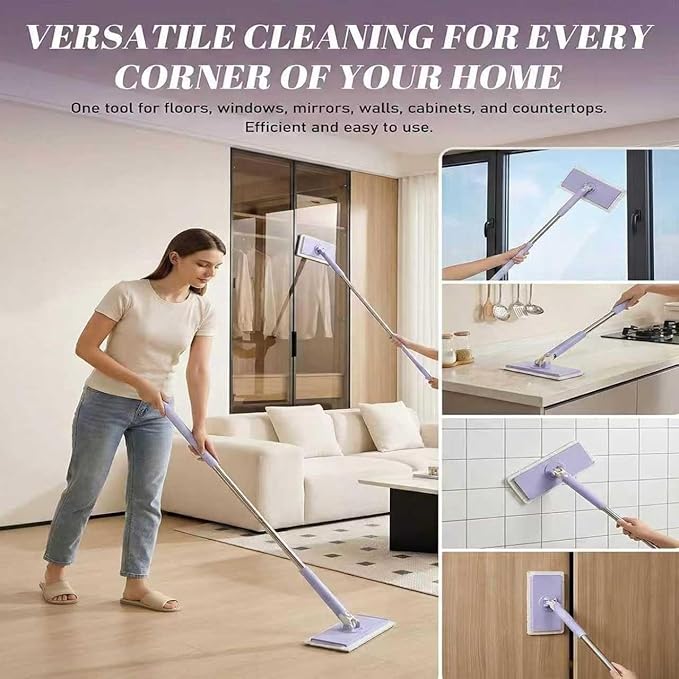 Snap Grip Mini Mop, Convenient Cloth Changing Mini Mop, Retractable Gap Dust - Image 4