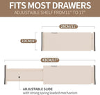Drawer Dividers Organizer 9 Pack, Adjustable Separators 4" High Expandable from - Image 3