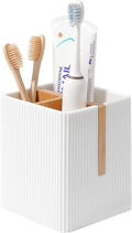 rejomiik Toothbrush Holders for Bathrooms Countertop, 3 Slots Electric Tooth by rejomiik