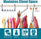 Wonder Hanger Max 20-Pack Space Saving Hangers, Reinforced Hooks Swivels 360° - Image 3