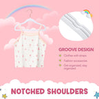 HOUSE DAY Velvet Baby Hangers for Closet, Kids Hangers Velvet 60 Pack, Non Slip - Image 6