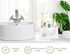 Luxspire Toothbrush Holder, 3 Slots Electric Toothbrush and Toothpaste Holder - Image 3