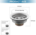 ZM Kitchen Sink Stainless Steel Basket Strainer - Image 6