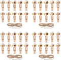 Garneck 40 PCS Wood Clothespin Bee Wooden Food Peg Cartoon Wood Clips by GARNECK
