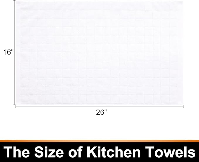 Mordimy 100% Cotton Terry Cloth Kitchen Towels, Super Soft and Absorbent Dish - Image 6