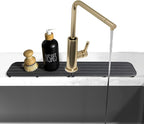 23.6inch x 4inch Kitchen Sink Faucet Mat, Water Absorbing Stone Faucet Splash - Image 4