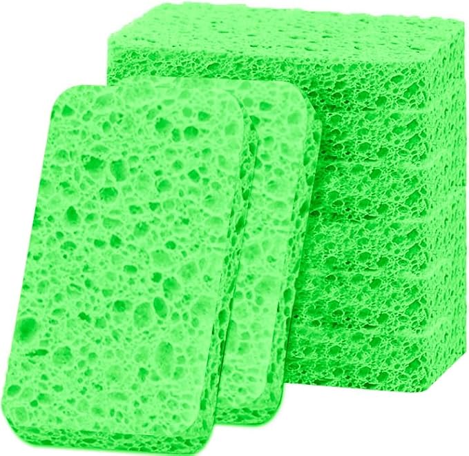 6 - Pack Non-Scratch Scrub Sponges - Sponges by Mainlyrunmakeupsuppliers