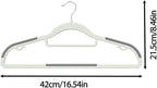 20 Pack Heavy Duty Plastic Hangers, Non Slip Clothes Hangers - Image 6