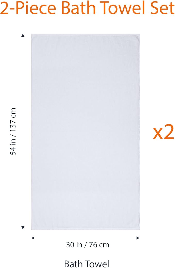Amazon Basics 2-Piece Quick-Dry Oversize Bath Towel, 100% Cotton - Image 5