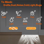 Door Draft Stopper for Bottom of Door, Adjustable Weather Stripping Door Seal - Image 7