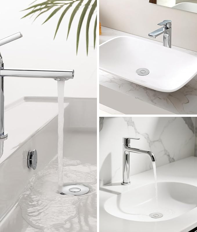 Upgraded Bathroom Sink Stopper – Universal Pop-Up Drain Plug - Image 7