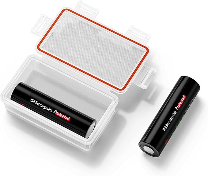 Fielect 2 x 18650 Battery Storage Case Holder Organizer Box Transparent 2Pcs - Image 5