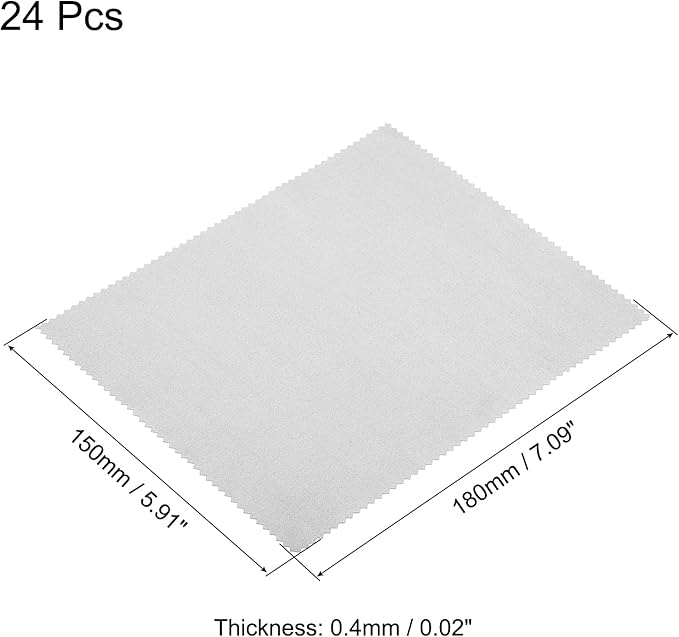 PATIKIL Eyeglass Microfiber Cleaning Cloth 7"x6", 24 Pack Glasses Cleaning - Image 2