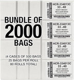Aluf Plastics High Density Trash Bags, 33 Gallon, 13 Micron, - Image 2