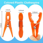 Colorful Plastic Clothespins, Heavy Duty Laundry Clothes Pins Clips Pegs - Image 2