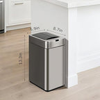 Sensor Trash Can with Butterfly Lid 2.6 Gallon Rectangular Automatic Garbage Can - Image 2