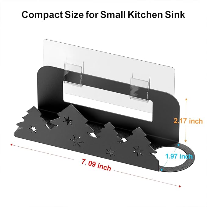 GSlife Expandable Dish Drying Rack and Sponge Holder Set, 2 Piece Large - Image 6