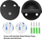 16 Pack Door Stoppers Black Slef Adhesive Floor Door Stops No Drill Rubber - Image 5