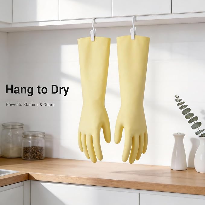 ThxToms 2 Pair Nitrile Dishwashing Cleaning Gloves, - Image 6
