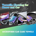 HOMEXCEL Purple Microfiber Cleaning Cloth 12 Pack 12.5 x 12.5 Inch Microfiber - Image 4