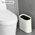 SUBEKYU 2.3 Gal Trash Can for Bathroom, Small Office Garbage Can for Kitchen - Image 4