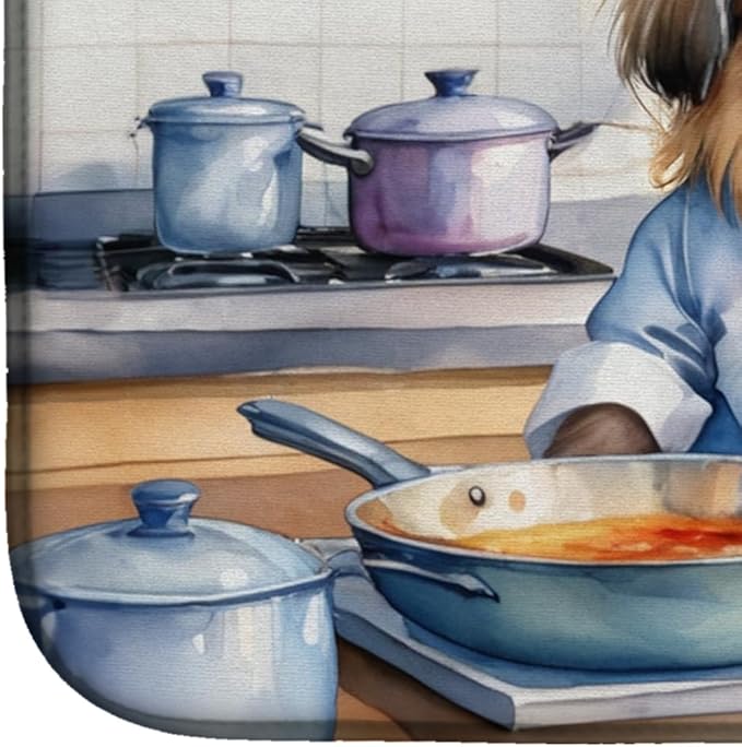 Caroline's Treasures DAC6297DDM Pekingese The Chef Dish Drying Mat Absorbent - Image 4