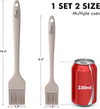 HOTEC Basting Brushes Silicone Heat Resistant Pastry Brushes Spread Oil Butter - Image 2