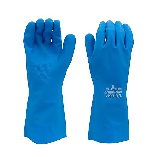 SHOWA 719 Nitrile Unlined Chemical Resistant Safety Glove by Showa