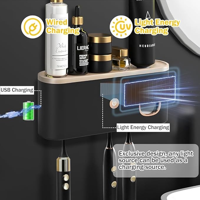 Toothbrush Holders for Bathrooms, Toothbrush Holder Wall Mounted - Image 4