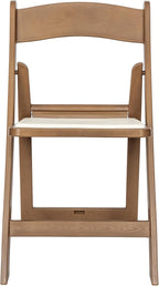 Flash Furniture Hercules Commercial Indoor/Outdoor Folding Event Chair, Wood Look, Weather-Resistant, Lightweight Design, Versatile Use, Set of 2, Chestnut - Image 8