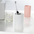 White Toothbrush and Toothpaste Holder, Ceramic Electric Toothbrush Holders - Image 2