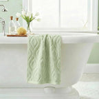 Artoid Mode 1 Pc Light Green 3D Diamond Grid Jacquard Hand Towels - Image 4
