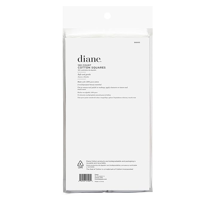 Diane 2.4" x 2" Cotton Squares, 100% Pure Cotton, Nail Polish Touch-Ups - Image 6