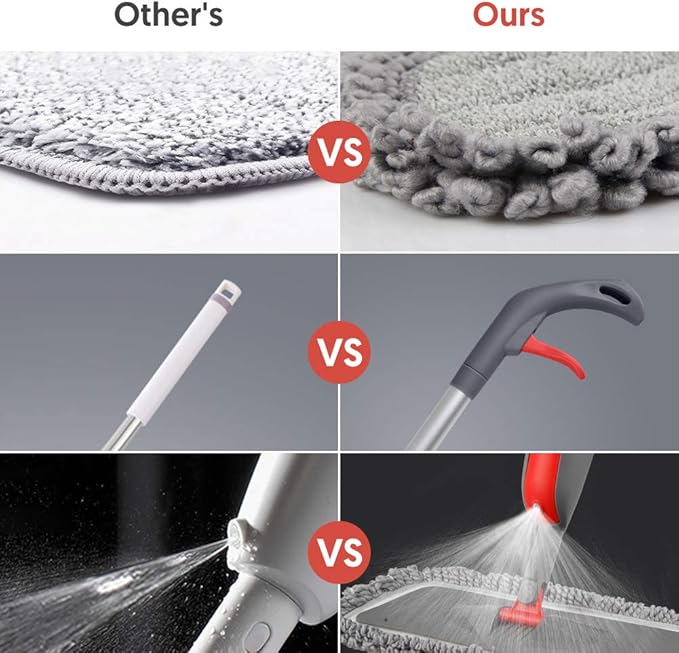 Spray Mops for Hardwood Floors Cleaning: MEXERRIS Falt Mop - Image 2
