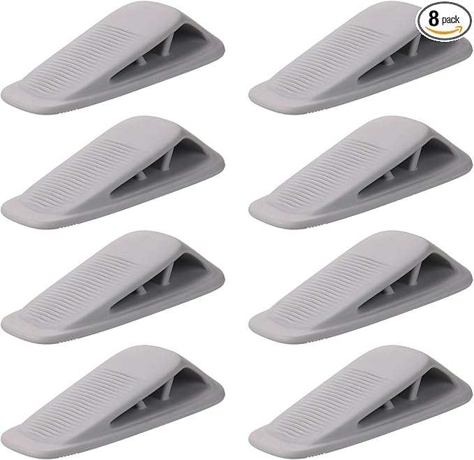 Fursafe&Q Rubber Door Stoppers for Bottom of Door, Door Stop Wedge by FursafeQ