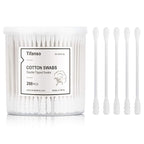 tifanso 200 Count Cotton Swabs, Natural Double Tipped Cotton Buds, Cruelty-Free by tifanso