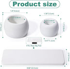 4 Pack Mini Ceramic Toothbrush Holder Stand - Image 5