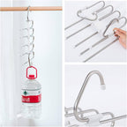 Upgrade Azeroth Pants Hangers 4 Pack Space Saving S-Type Stainless Steel - Image 6