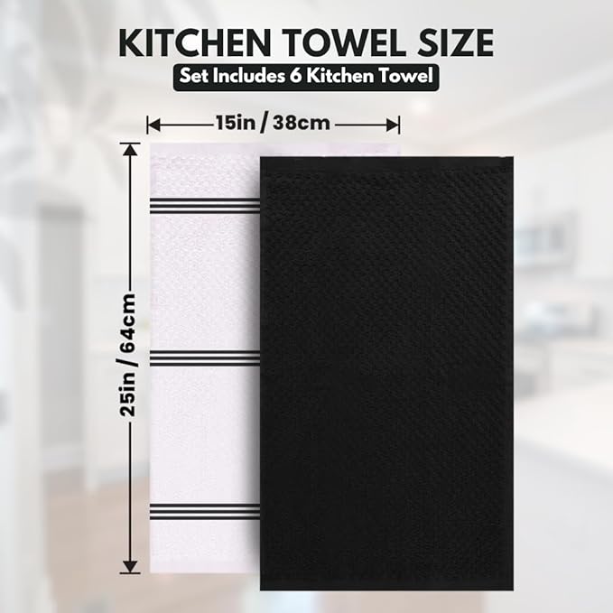 Infinitee Xclusives 100% Cotton Kitchen Towels - Image 4